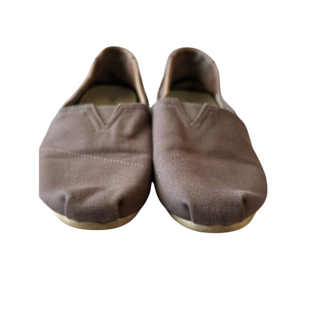 Tom’s grey slip on loafers flats women’s 9.5